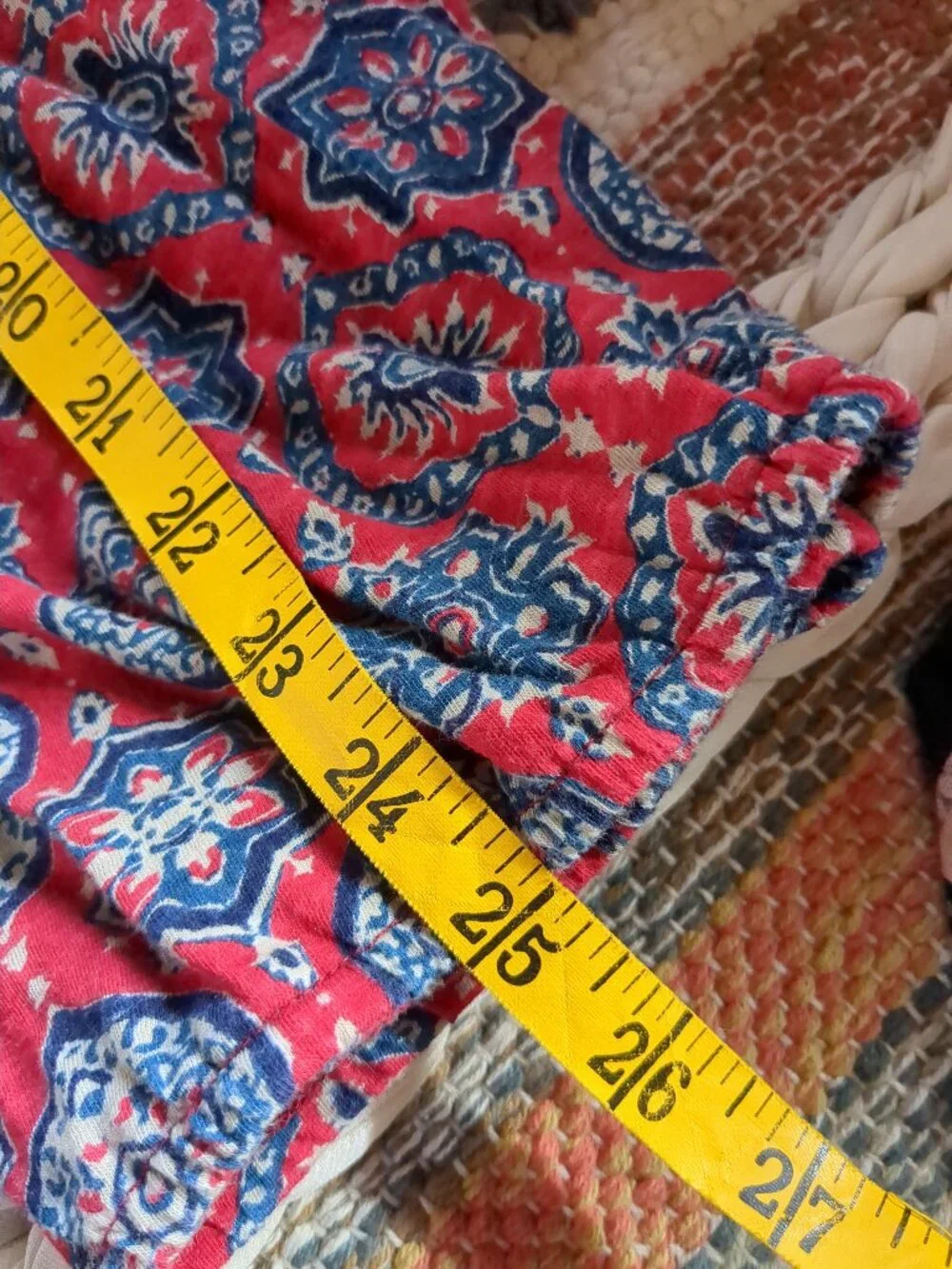 M Lucky Brand Boho Style Long Sleeve Embroidered Top - Picture 9 of 10